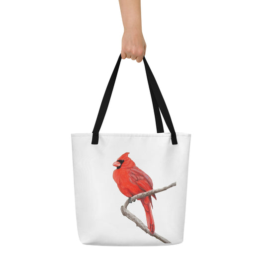 Cardinal Large Tote Bag