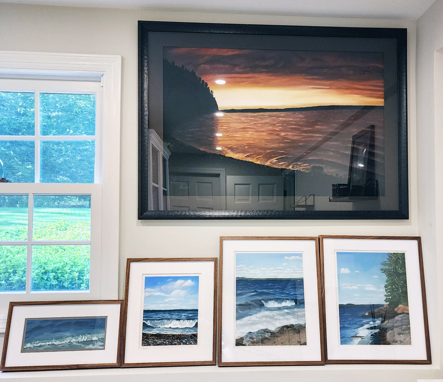 "The View from Rocky Cove" Pastel Painting
