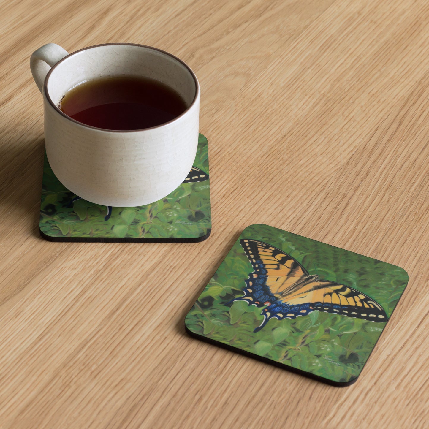 Butterfly Cork-back coaster