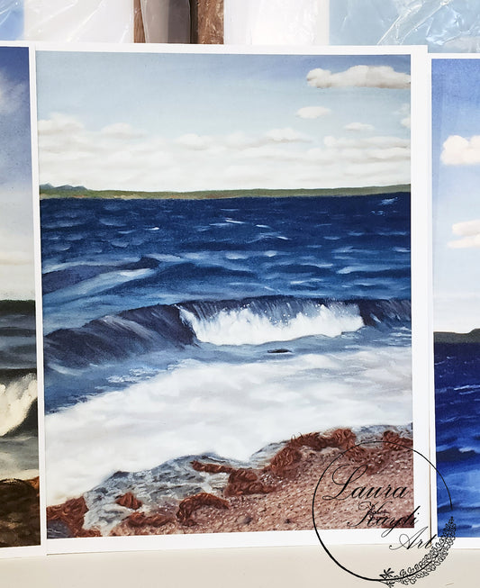 "Incoming Tide at Rocky Cove" Art Print