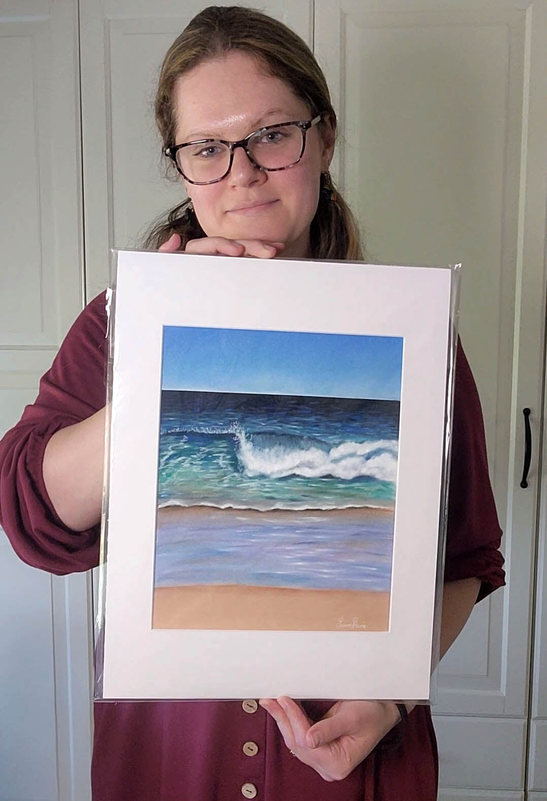 Vibrant Wave Pastel Painting