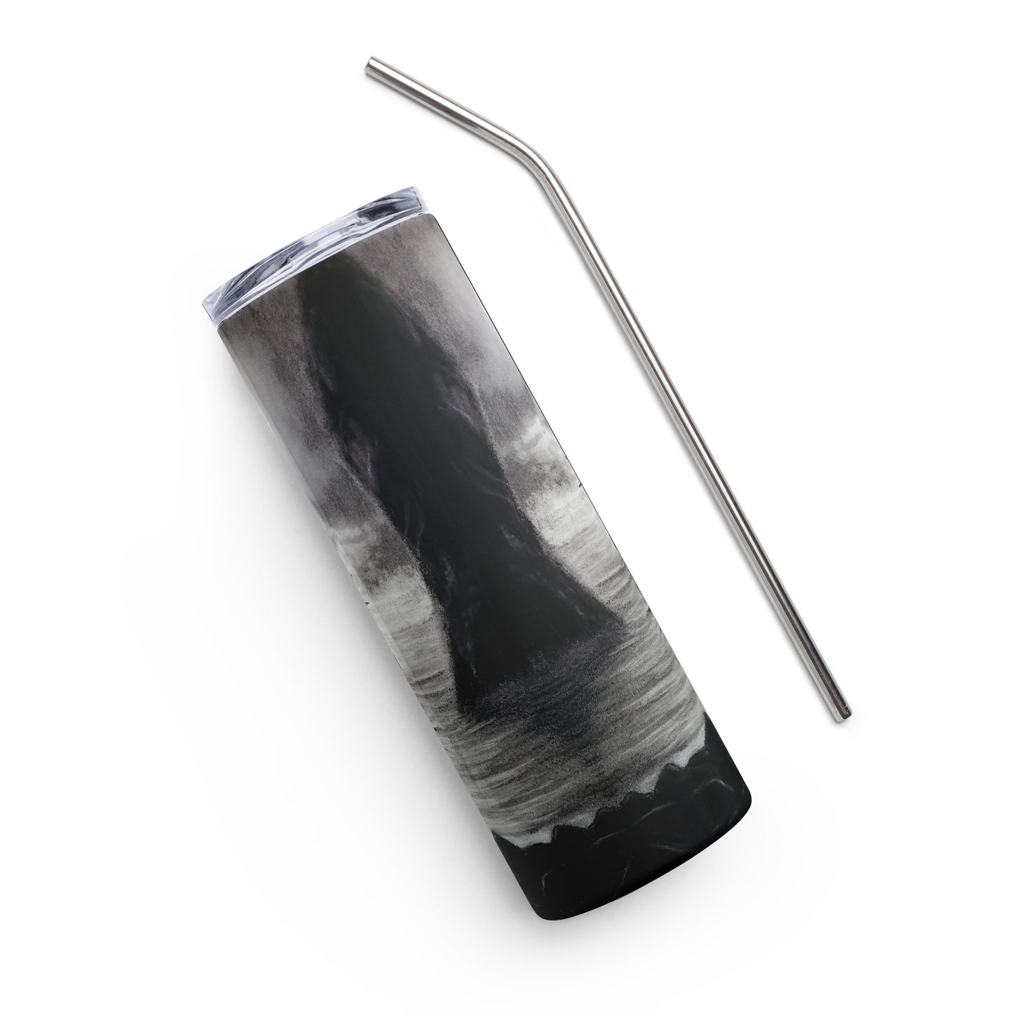Spooky Pirate Ship Stainless steel tumbler