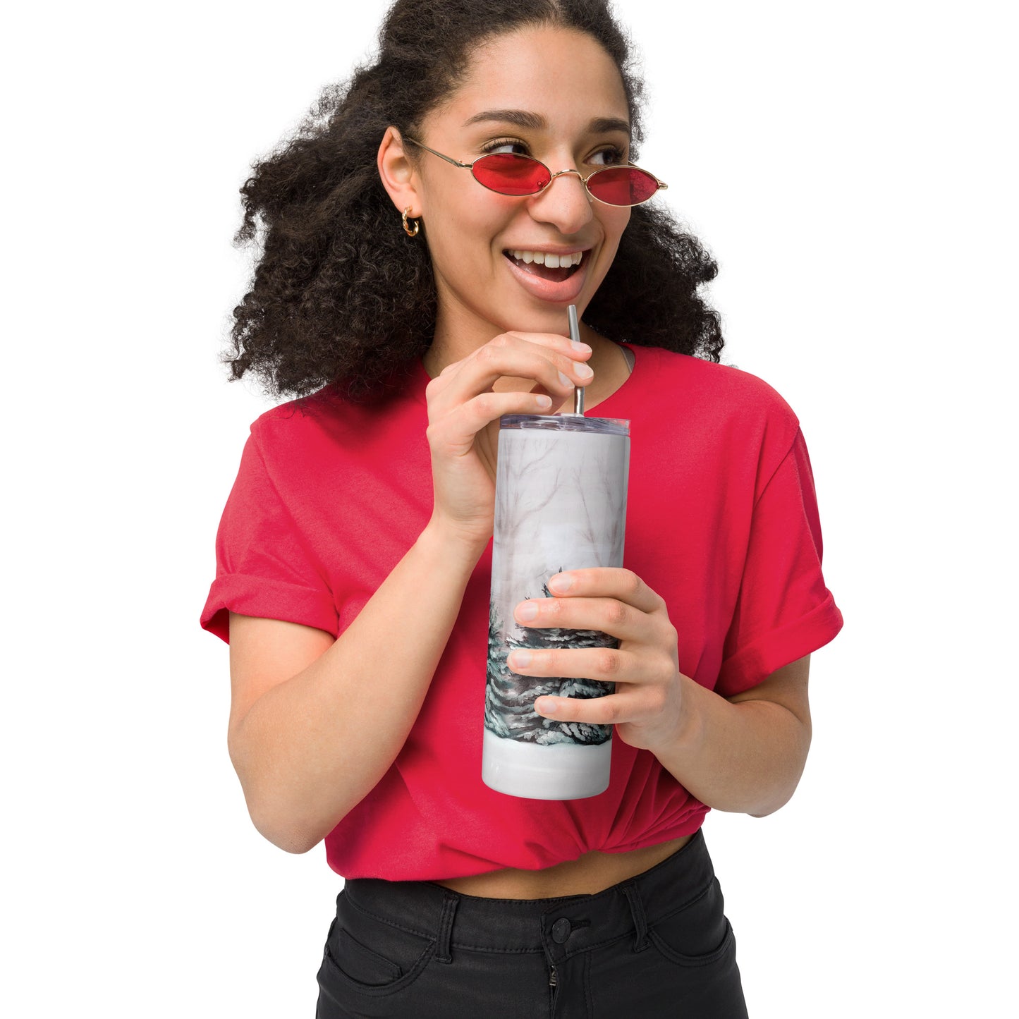 Winter Wonderland Stainless steel tumbler