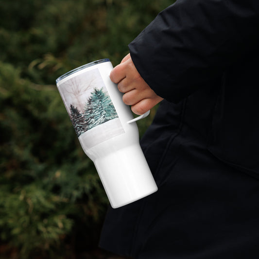 Winter Wonderland Travel mug with a handle