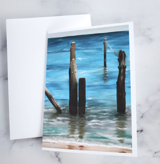 "Wood in the Water" Greeting Card