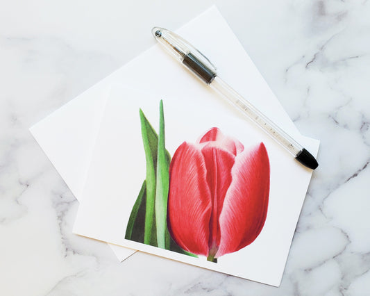 Tulip Flower Greeting Card