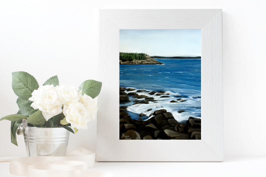 Acadia National Park Seascape Artist Print