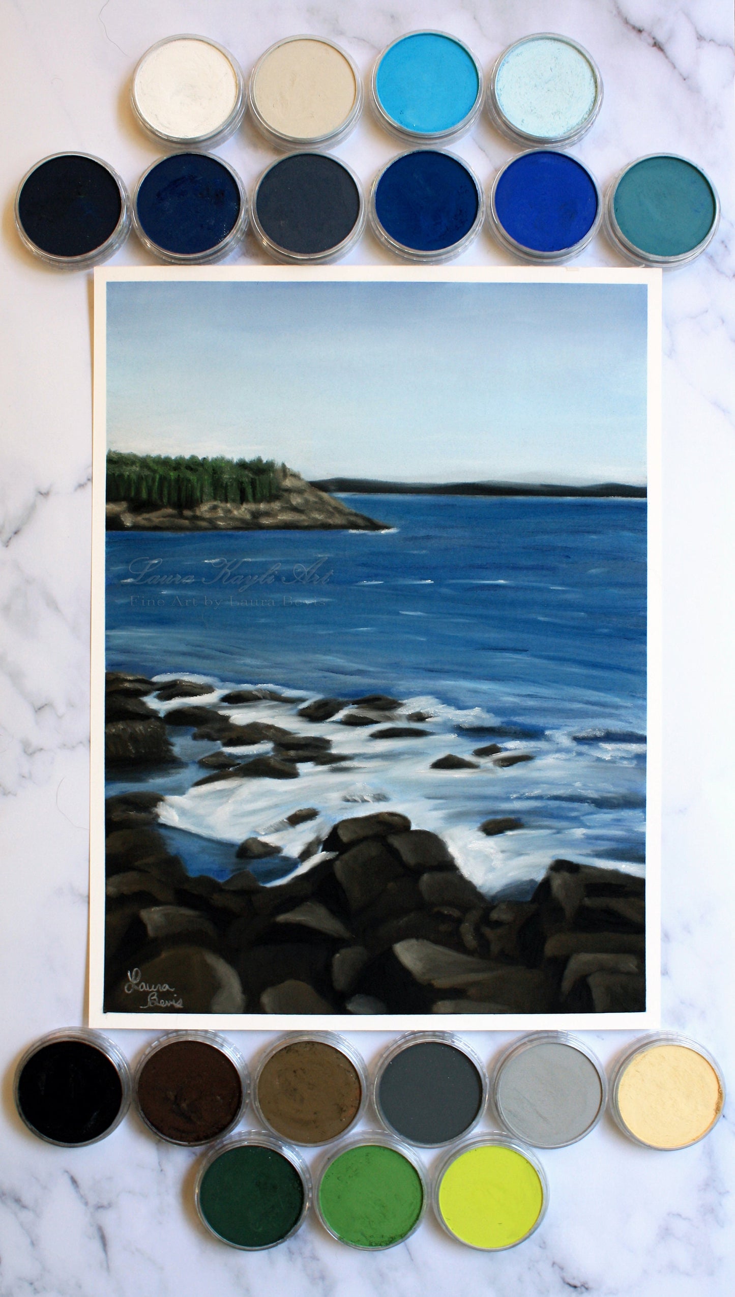 Acadia National Park Seascape Artist Print