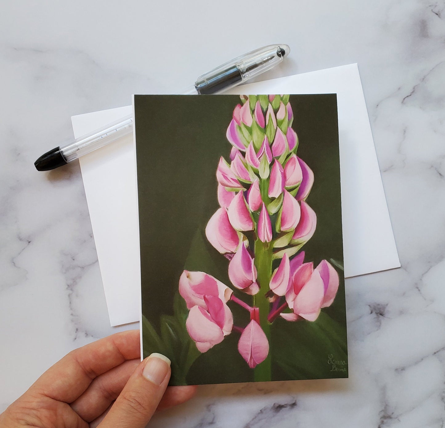 Lupine Flower Greeting Card