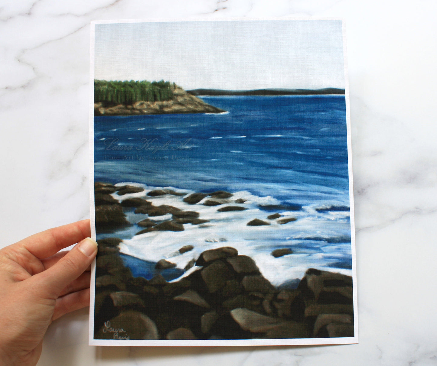Acadia National Park Seascape Artist Print