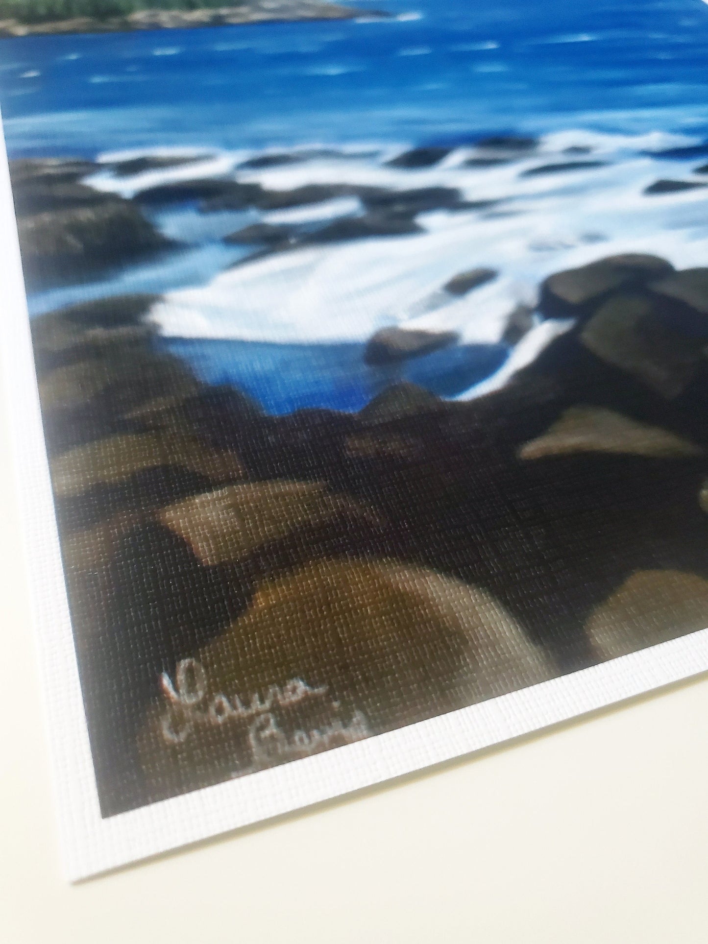 Acadia National Park Seascape Artist Print