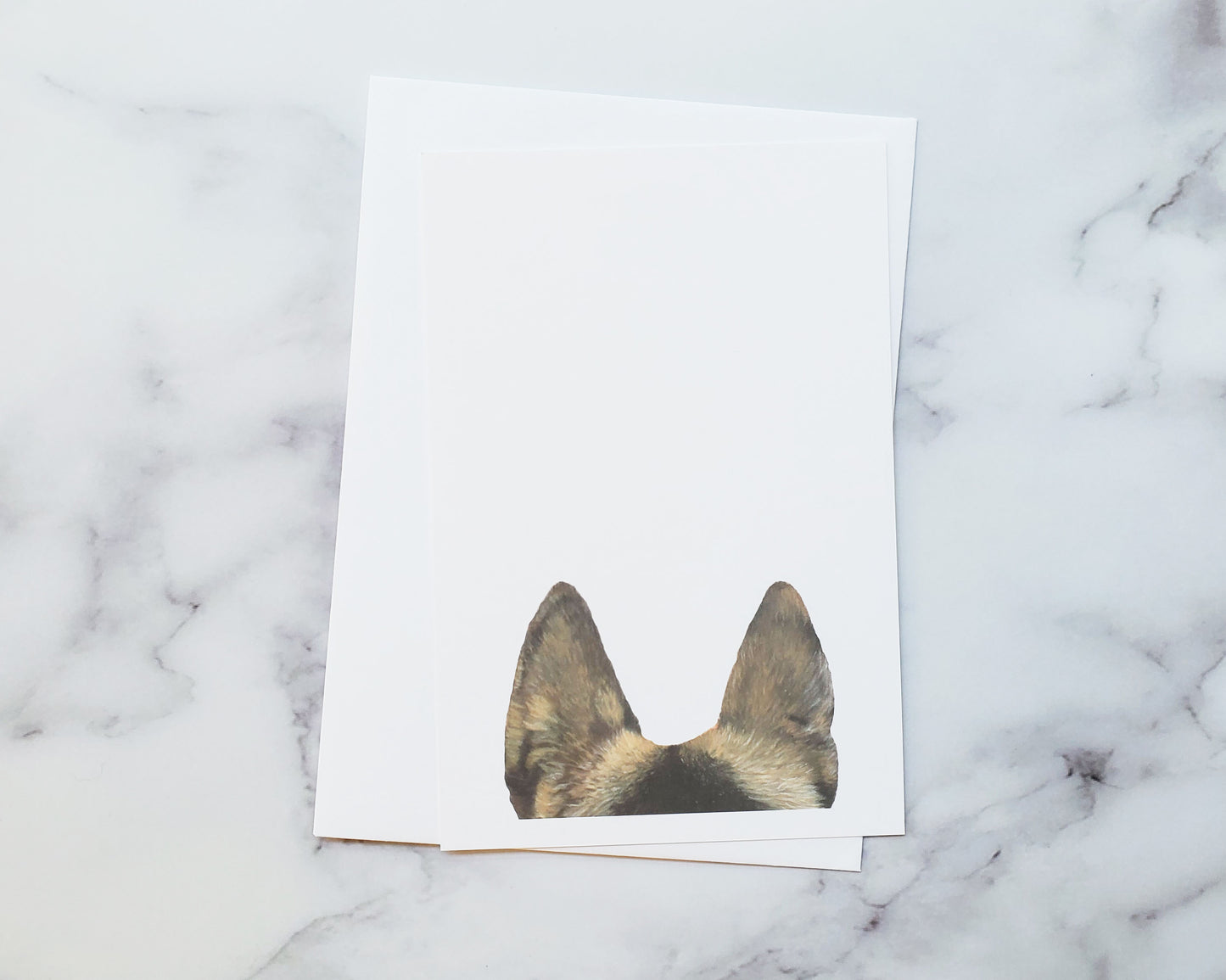 German Shepherd Flat Note Cards