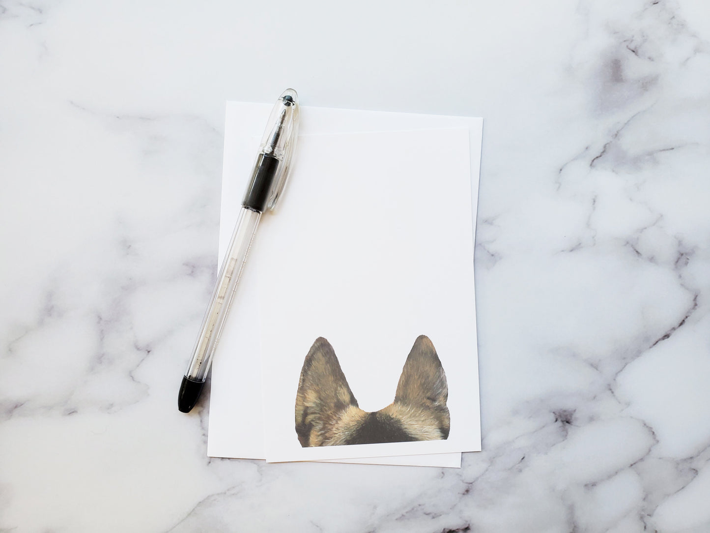 German Shepherd Flat Note Cards