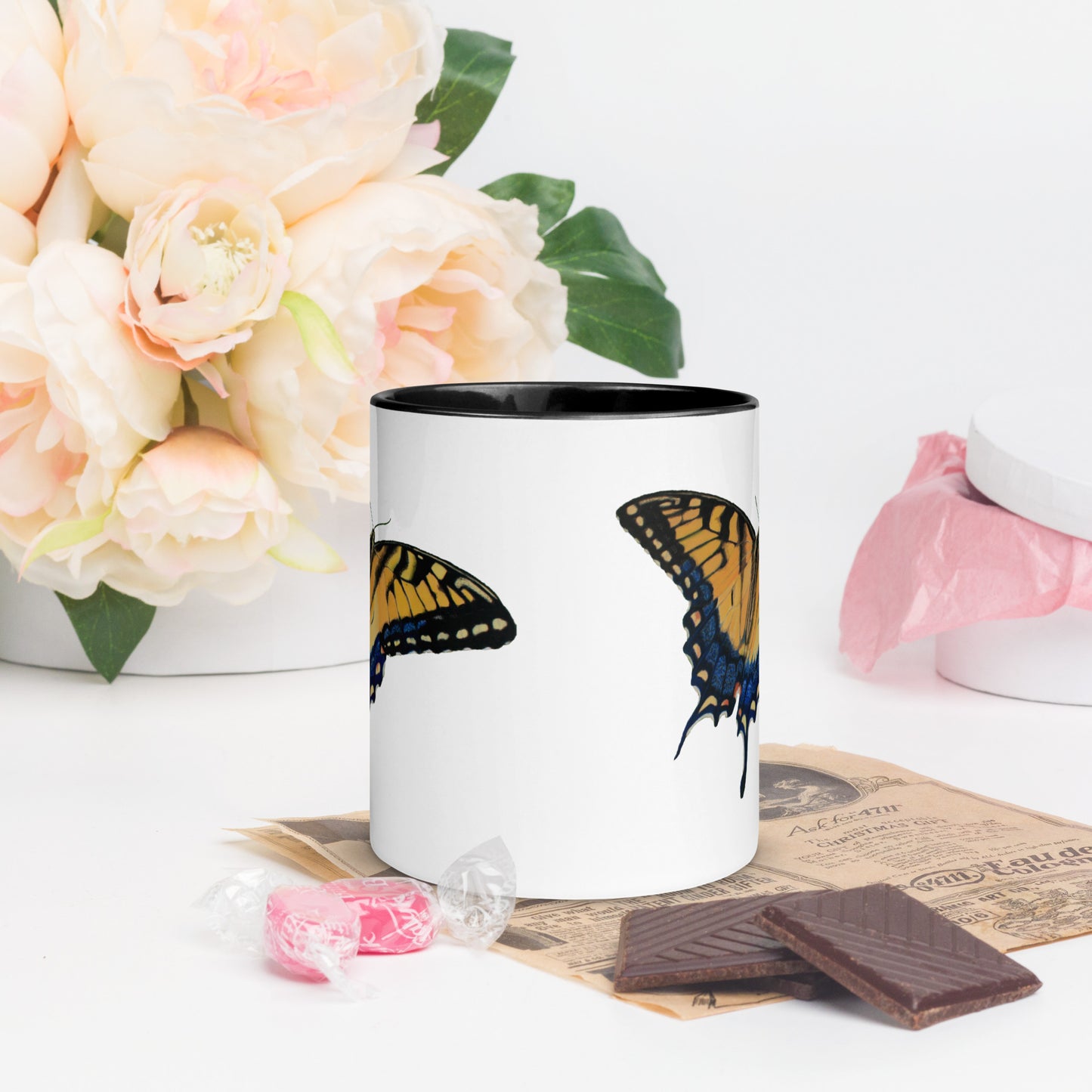 Butterfly Mug with Color Inside