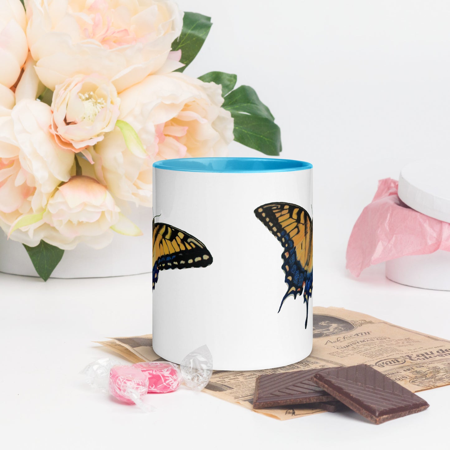 Butterfly Mug with Color Inside