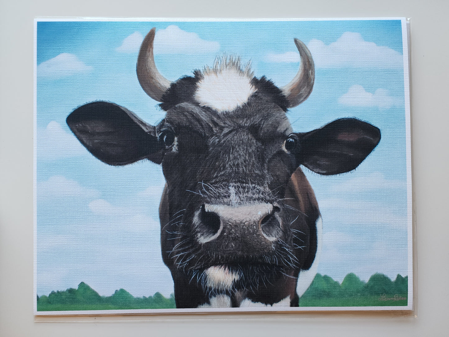 Cow Artist Print
