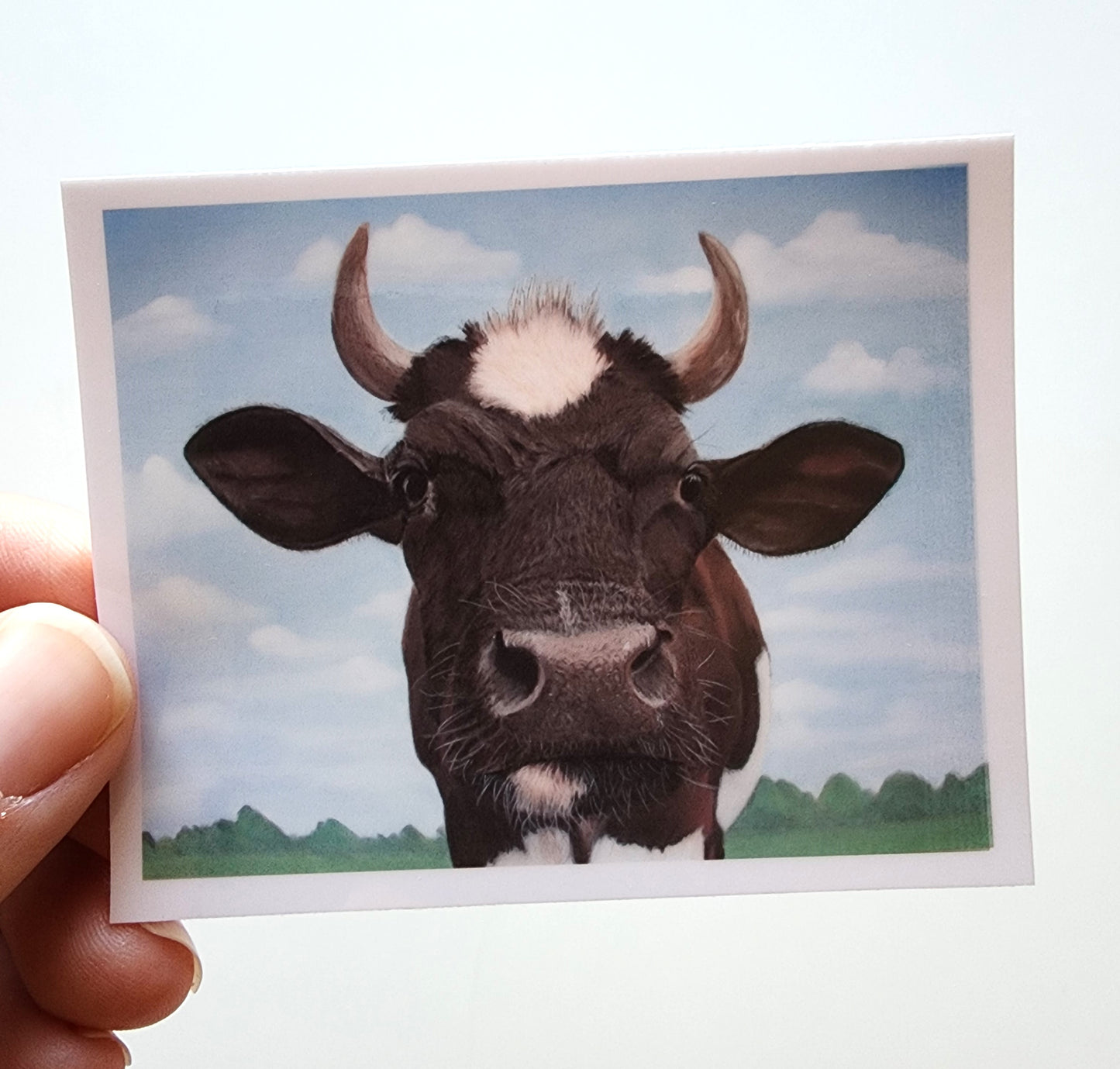 Cow Waterproof Sticker
