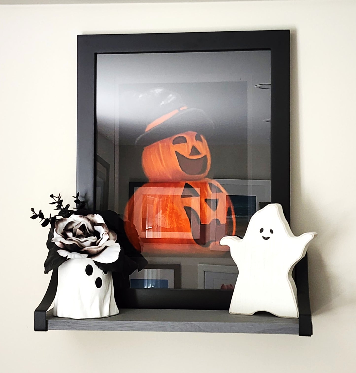 Cute Jack O'Lantern Original Pastel Painting
