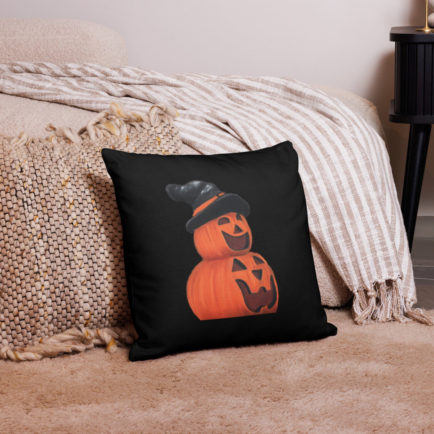 Cute Jack O' Lantern Premium Pillow