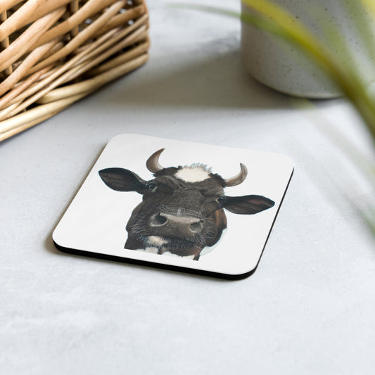 Cow Cork-back coaster
