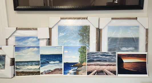 "Sunset at Rocky Cove" Art Print