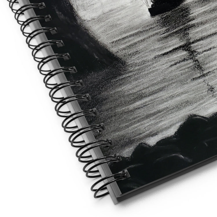 Spooky Pirate Ship Spiral notebook