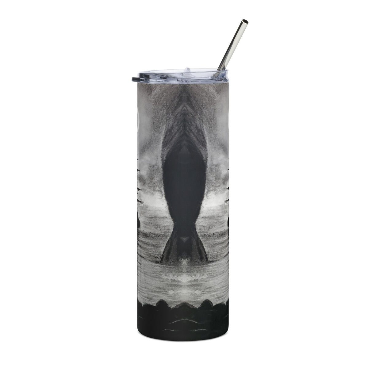 Spooky Pirate Ship Stainless steel tumbler