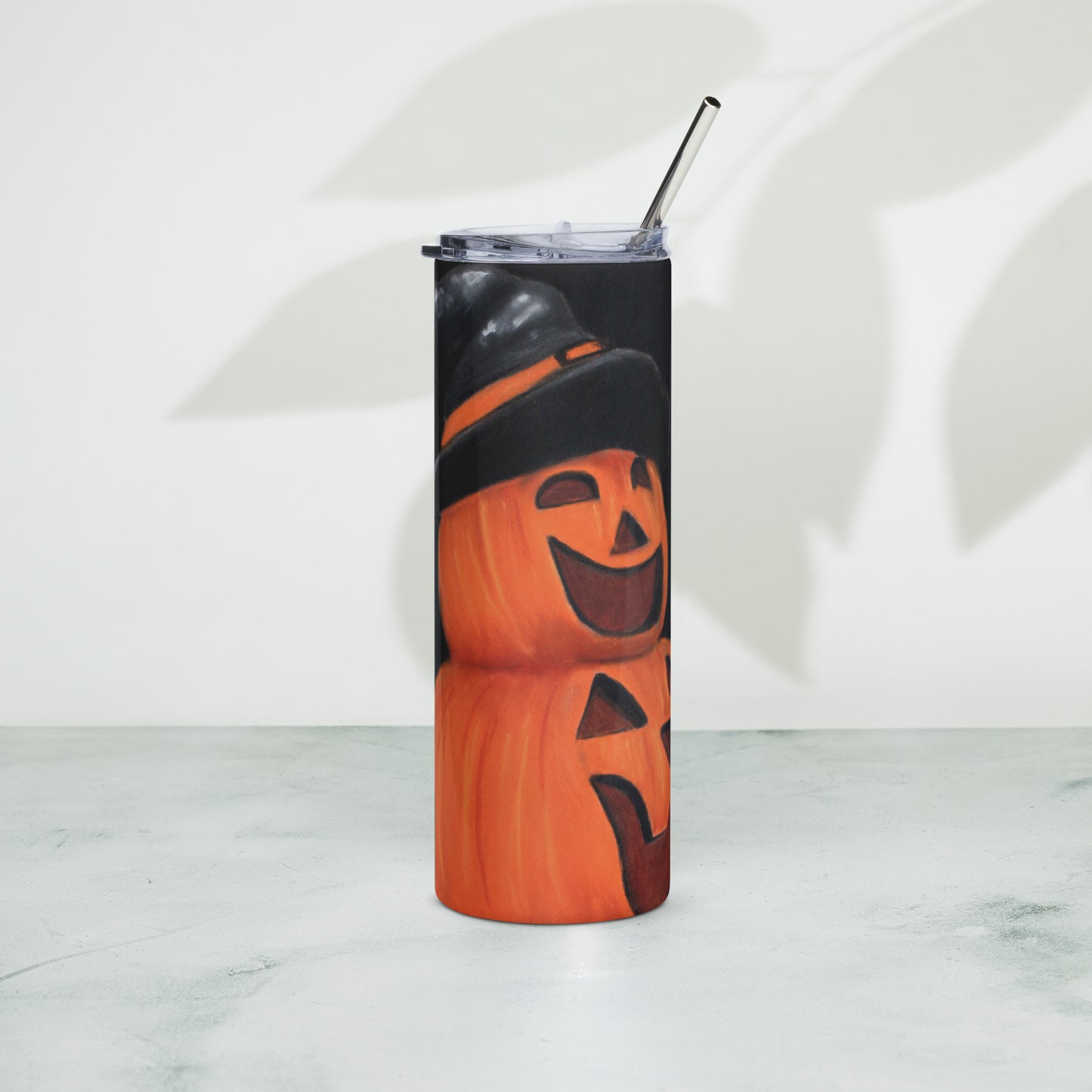 Cute Jack O'Lantern Stainless steel tumbler