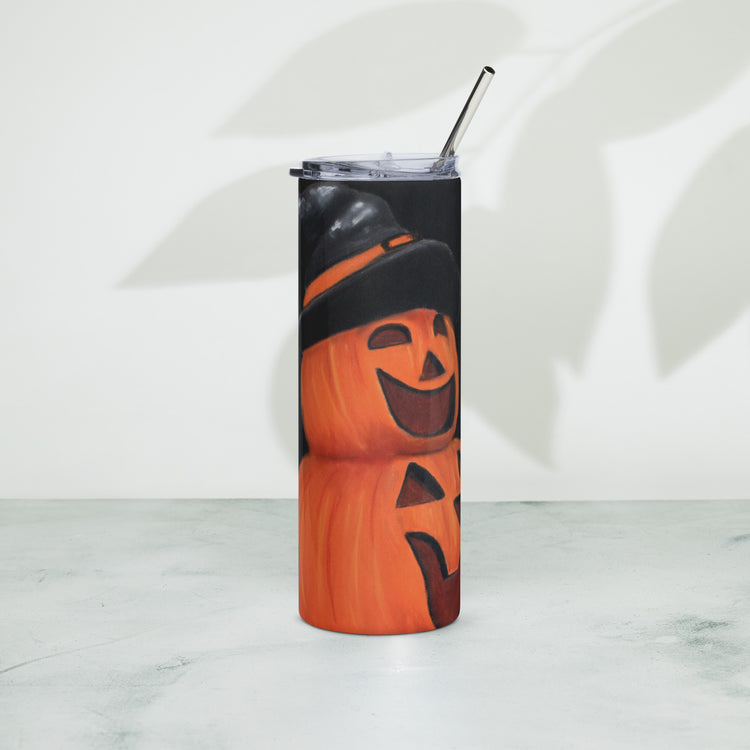 Cute Jack O'Lantern Stainless steel tumbler