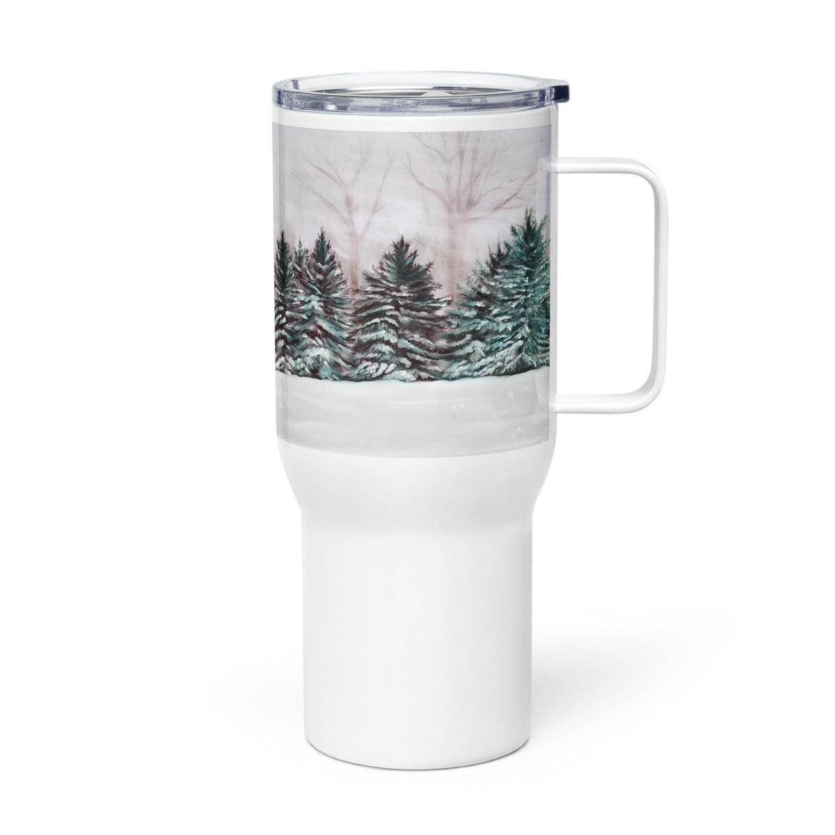 Winter Wonderland Travel mug with a handle