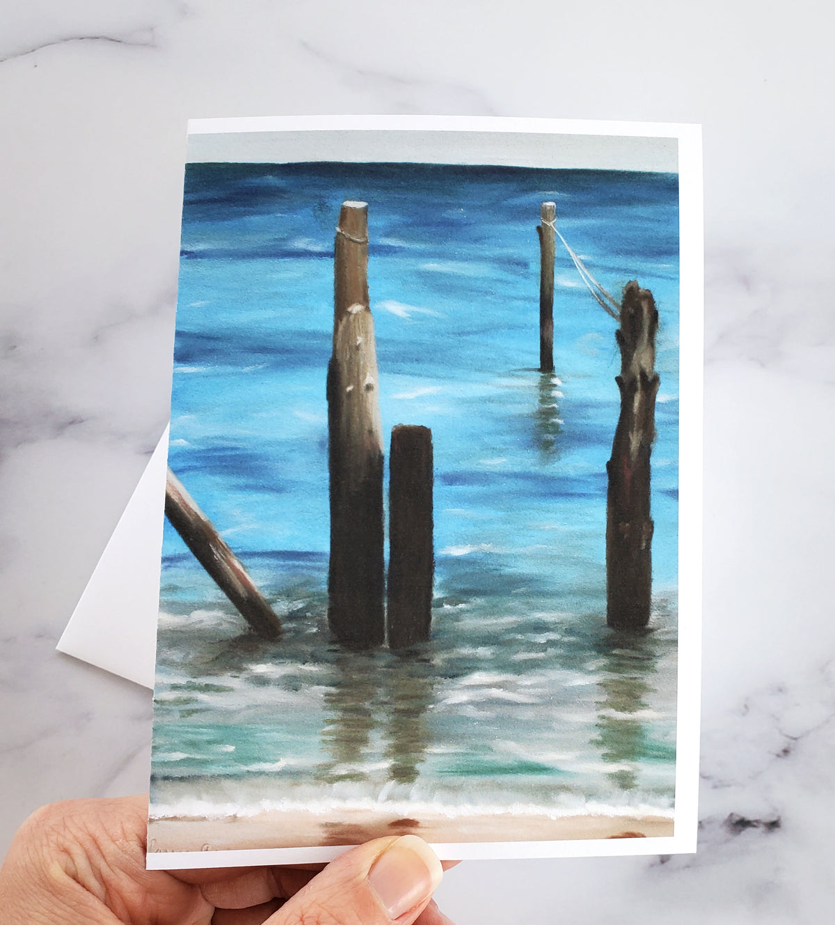 "Wood in the Water" Greeting Card