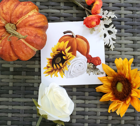 Autumn Flowers Greeting Card