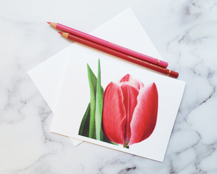 Tulip Flower Greeting Card