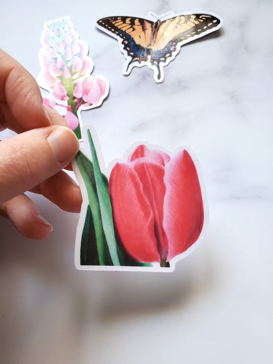 Tulip Waterproof Stickers