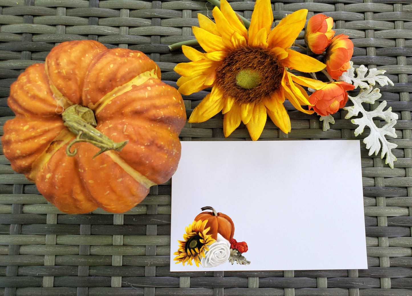 Autumn Flowers Note Card